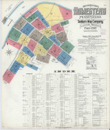 Homestead Pennsylvania 1907 - Fire Insurance Index - Old Map Reprint