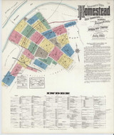 Homestead Pennsylvania 1913 - Fire Insurance Index - Old Map Reprint
