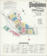 Huntingdon Pennsylvania 1911 - Fire Insurance Index - Old Map Reprint