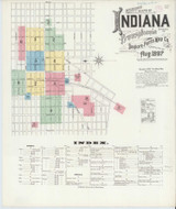 Indiana Pennsylvania 1888 - Fire Insurance Index - Old Map Reprint