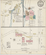Mansfield Pennsylvania 1885 - Fire Insurance Index - Old Map Reprint