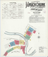 Mauch Chunk Pennsylvania 1908 - Fire Insurance Index - Old Map Reprint