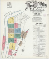 New Brighton Pennsylvania 1901 - Fire Insurance Index - Old Map Reprint
