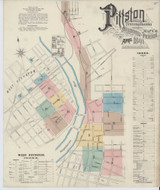 Pittston Pennsylvania 1891 - Fire Insurance Index - Old Map Reprint