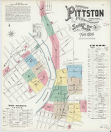 Pittston Pennsylvania 1896 - Fire Insurance Index - Old Map Reprint