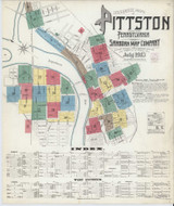 Pittston Pennsylvania 1903 - Fire Insurance Index - Old Map Reprint