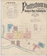 Pottstown Pennsylvania 1885 - Fire Insurance Index - Old Map Reprint
