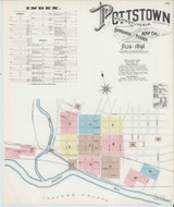 Pottstown Pennsylvania 1891 - Fire Insurance Index - Old Map Reprint