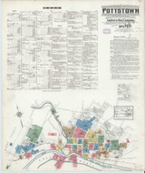 Pottstown Pennsylvania 1916 - Fire Insurance Index - Old Map Reprint