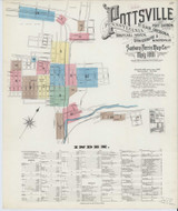 Pottsville Pennsylvania 1891 - Fire Insurance Index - Old Map Reprint