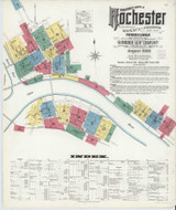 Rochester Pennsylvania 1908 - Fire Insurance Index - Old Map Reprint