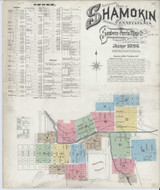 Shamokin Pennsylvania 1896 - Fire Insurance Index - Old Map Reprint