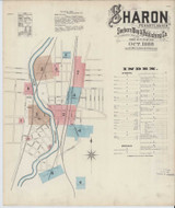 Sharon Pennsylvania 1888 - Fire Insurance Index - Old Map Reprint