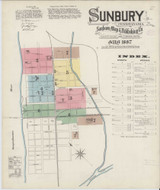 Sunbury Pennsylvania 1887 - Fire Insurance Index - Old Map Reprint