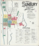 Sunbury Pennsylvania 1901 - Fire Insurance Index - Old Map Reprint