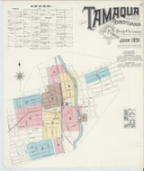 Tamaqua Pennsylvania 1891 - Fire Insurance Index - Old Map Reprint