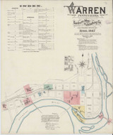 Warren Pennsylvania 1887 - Fire Insurance Index - Old Map Reprint