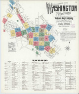 Washington Pennsylvania 1904 - Fire Insurance Index - Old Map Reprint