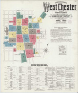 West Chester Pennsylvania 1909 - Fire Insurance Index - Old Map Reprint