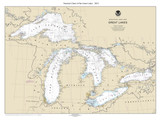 Great Lakes (3:4 Edit) 2023 - Old Map Reprint Nautical Chart Custom LS0
