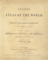 Title Page - 1856 Colton World Atlas