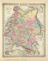 Russia - 1856 Colton World Atlas