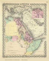 Africa Northeastern - 1856 Colton World Atlas