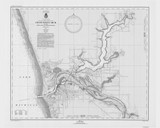 Grand Haven B&W Custom 1947 Lake Michigan Harbor Chart Reprint Great Lakes 7 - 765