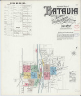Batavia Illinois 1897 - Fire Insurance Index - Old Map Reprint