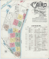 Cairo Illinois 1896 - Fire Insurance Index - Old Map Reprint