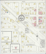 Carlock Illinois 1914 - Fire Insurance Index - Old Map Reprint