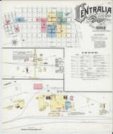Centralia Illinois 1892 - Fire Insurance Index - Old Map Reprint