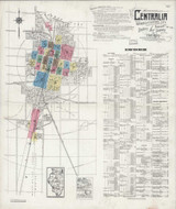 Centralia Illinois 1924 - Fire Insurance Index - Old Map Reprint