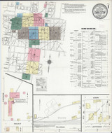Charleston Illinois 1910 - Fire Insurance Index - Old Map Reprint