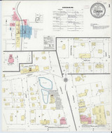 Cobden Illinois 1910 - Fire Insurance Index - Old Map Reprint