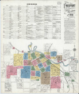 Freeport Illinois 1918 - Fire Insurance Index - Old Map Reprint
