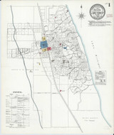 Lake Forest Illinois 1909 - Fire Insurance Index - Old Map Reprint