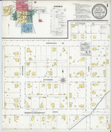 Lovington Illinois 1909 - Fire Insurance Index - Old Map Reprint