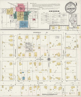 Lovington Illinois 1922 - Fire Insurance Index - Old Map Reprint