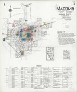 Macomb Illinois 1924 - Fire Insurance Index - Old Map Reprint