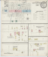 Mascoutah Illinois 1888 - Fire Insurance Index - Old Map Reprint