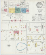 Mascoutah Illinois 1894 - Fire Insurance Index - Old Map Reprint