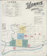 Morris Illinois 1894 - Fire Insurance Index - Old Map Reprint