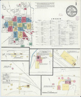 Mount Vernon Illinois 1908 - Fire Insurance Index - Old Map Reprint