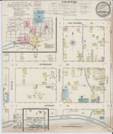 Naperville Illinois 1886 - Fire Insurance Index - Old Map Reprint