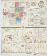 Paris Illinois 1895 - Fire Insurance Index - Old Map Reprint