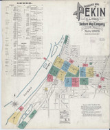 Pekin Illinois 1903 - Fire Insurance Index - Old Map Reprint
