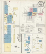 Plano Illinois 1921 - Fire Insurance Index - Old Map Reprint