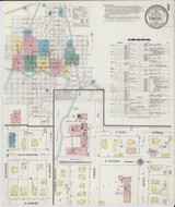 Pontiac Illinois 1910 - Fire Insurance Index - Old Map Reprint
