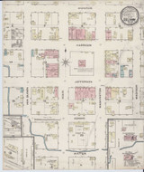 Sullivan Illinois 1886 - Fire Insurance Index - Old Map Reprint